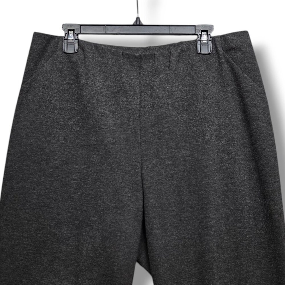 J Jill Ponte Slim Leg Pants Womens Large‎ Gray Pull On High Rise - Picture 2 of 9